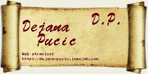 Dejana Pučić vizit kartica